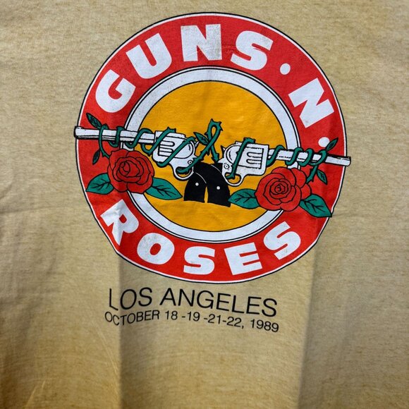 Guns N Roses Los Angeles October 1989 Rock Show Band Tee XXL - Picture 2 of 4